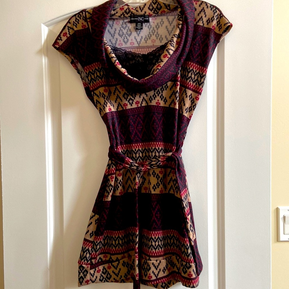 Cute cowl neck style  mini dress in size M